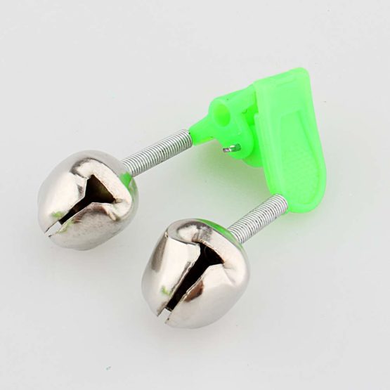 Set of 10 Fishing Alarm Light LED Twin Bells Fishing Tackle Night Fishing Accessory Portable Night Sea Fish Green Rod Clip Tip Fish Bait Alarm - Image 2