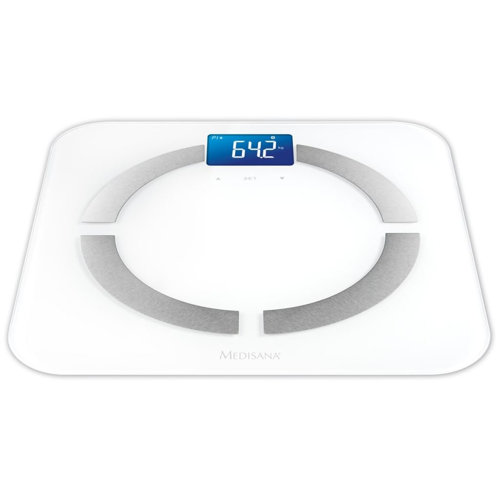 Medisana BS 430 connect Body analysis scale, Digital Bathroom Scales with Body Fat, Muscle and Bone Mass Analysis