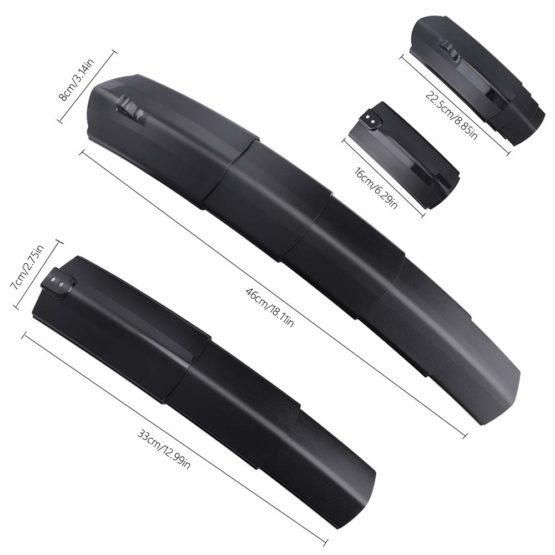 CHUER Bike Mudguard, 2 Pcs Retractable Road Mountain Bike Bicycle Cycling Tire Front/Rear Mud Guards Mudguard Fenders Set Cycling Accessory Bike Road Bike MTB - Image 3