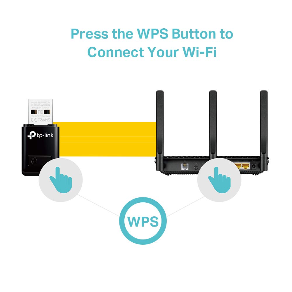 TP-Link TL-WN823N Mini USB WiFi Adapter for PC USB WiFi Dongle for PC Windows 11/10/8.1/8/7/XP, Mac OS, Linux, SoftAP Mode - Image 2
