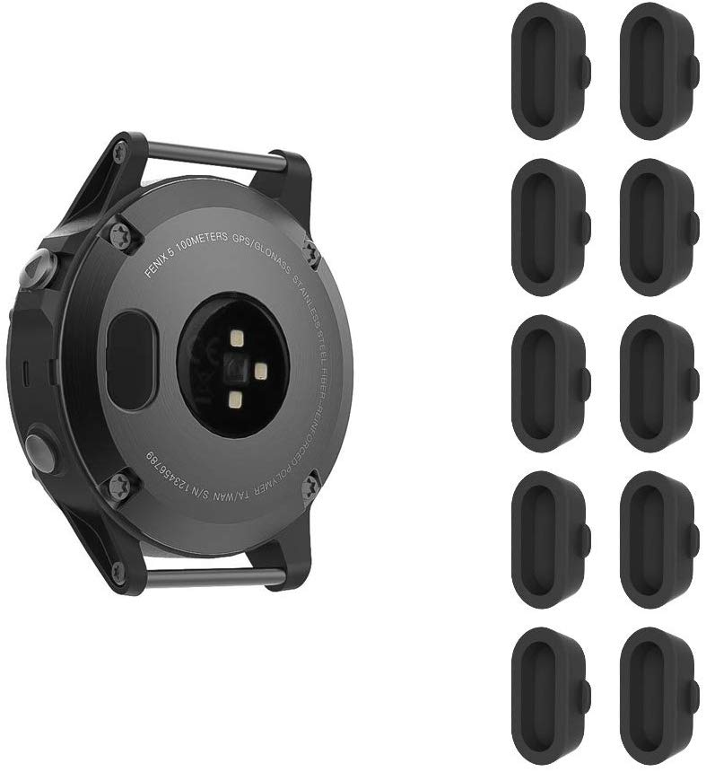 FINTIE Dust Plug Compatible with Garmin Vivoactive 3/3 Music/Fenix 5/5 Plus / 5S / 5X / Forerunner 935 Smartwatch