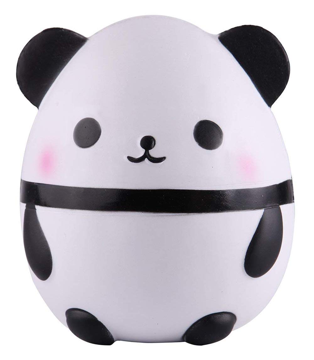 Anboor Squishies Panda Egg Jumbo Squishy Slow Rising Squeeze Toys Scented Kawaii Squishies Animal Toy for Kids Adults 1 Pcs (White),17 x 9 x 9 cm - Image 2