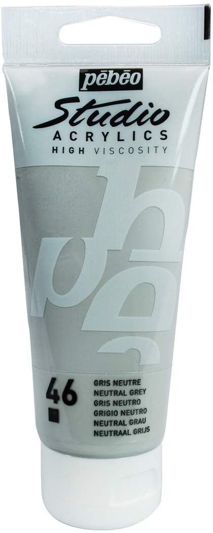 Acrylic Opaque Paint - Neutral Grey - 100 ml, 100 ml (Pack of 1)