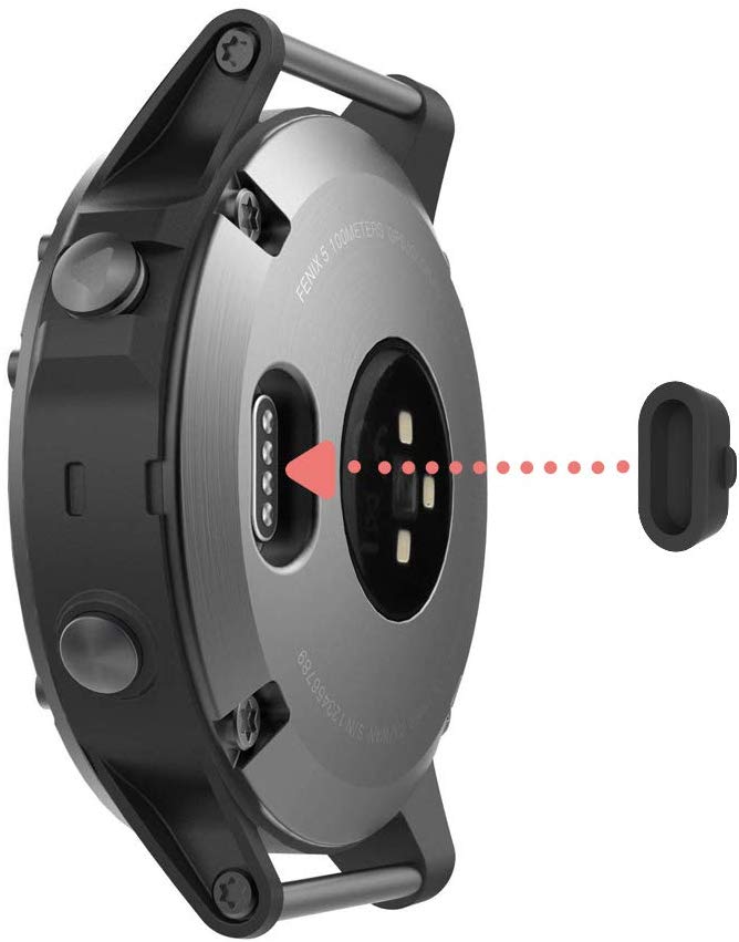 FINTIE Dust Plug Compatible with Garmin Vivoactive 3/3 Music/Fenix 5/5 Plus / 5S / 5X / Forerunner 935 Smartwatch - Image 2