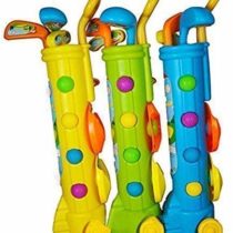 KandyToys Childs Junior Golf Caddy Set BallsTrolley Garden Game
