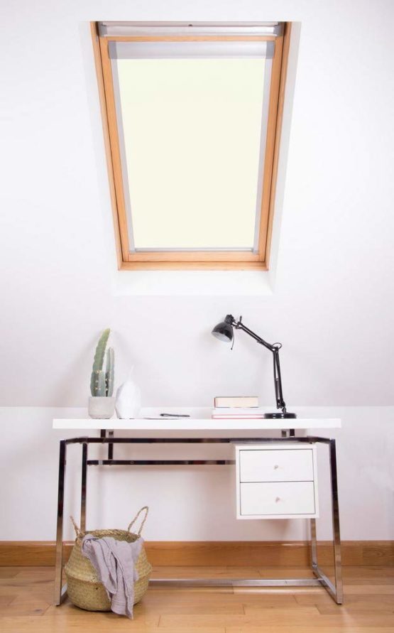Bloc Skylight Blind M6A for Dakstra Roof Windows Blockout, White - Image 2