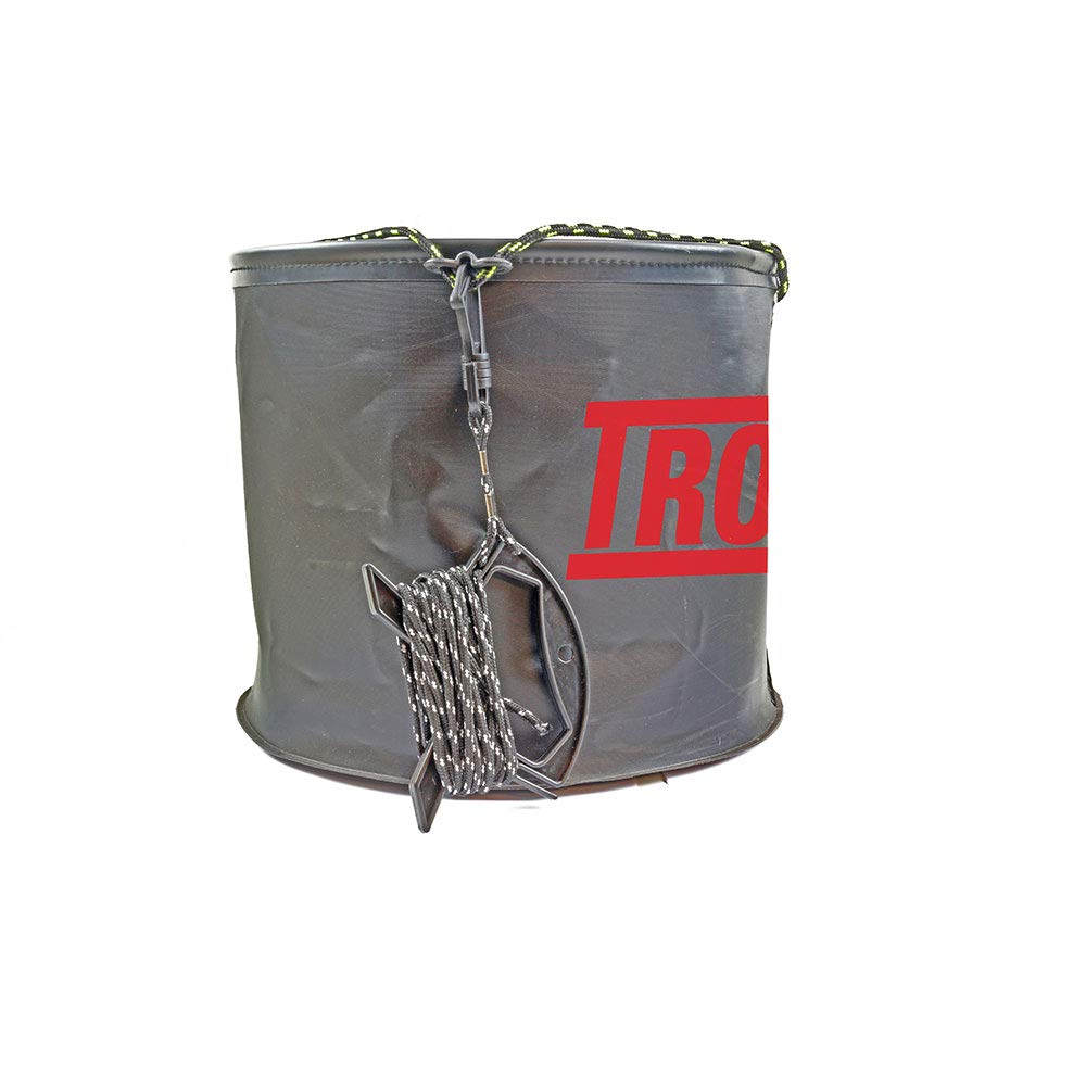 Tronixpro Dry Feet Bucket, 10L Collapsible compact bucket, Black
