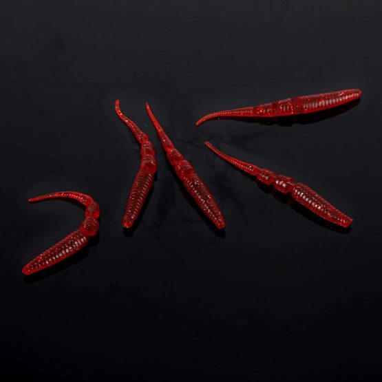 Alomejor Soft Fishing Lures Soft Fishing Lures Kits Silicone Worm Fishing Lures Earthworm Baits For Sea Freshwater Fishing (Red) - Image 4