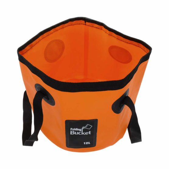 Folding Water Bucket, Zuukoo 12L Portable Collapsible Wash Basin Camping Storage Container for Traveling Hiking Fishing Boating Gardening Car Washing - Image 2