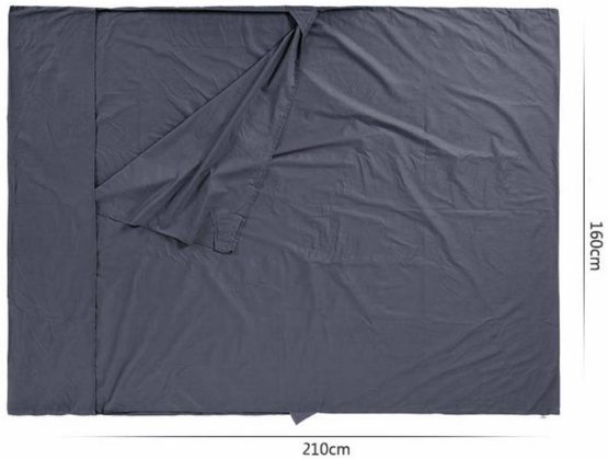 Quality Double Sleeping Bag Liner Healthcare Sleep Sack with Carry Pouch Univeral For Travel Hotel | Business Trip | Camping - Image 3