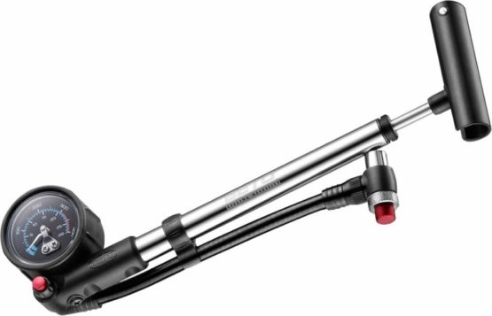 Beto Bicycle Cycling Fork & Shock Hand Tyre Inflator Pump with Gauge & Bleed Valve