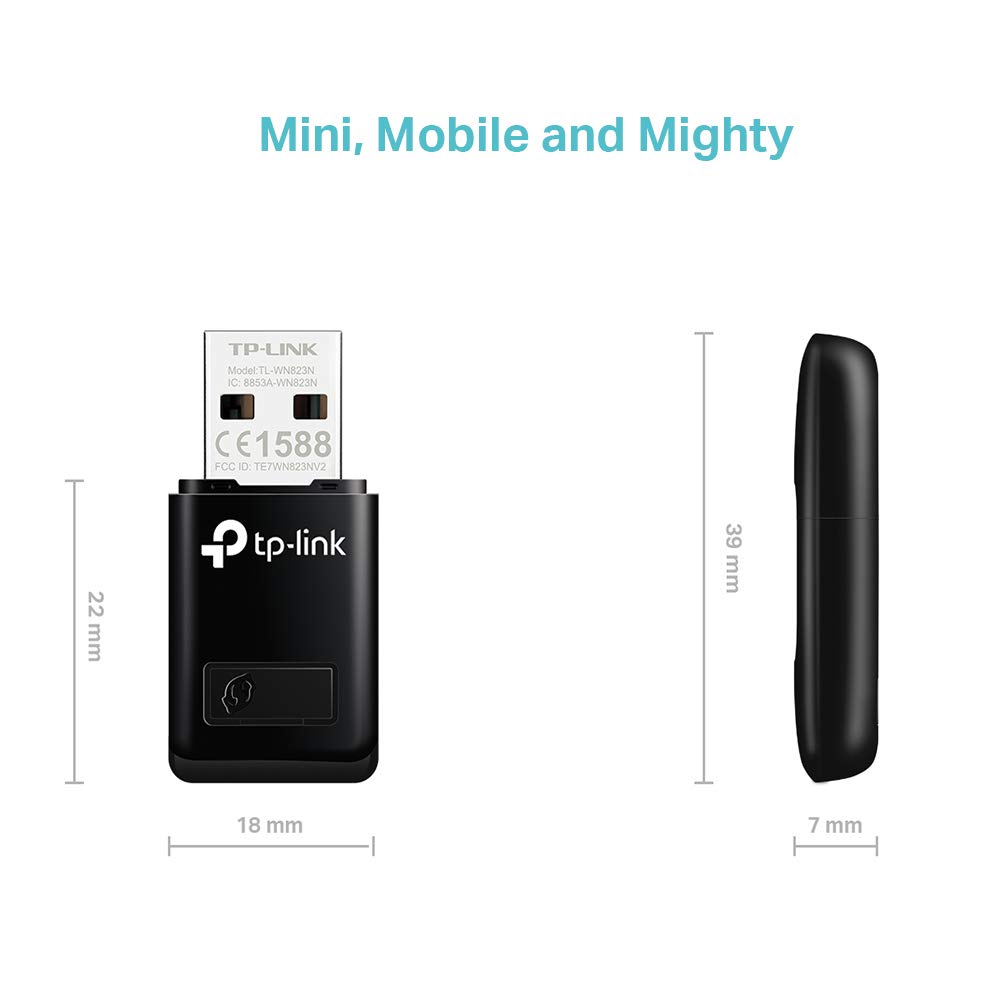 TP-Link TL-WN823N Mini USB WiFi Adapter for PC USB WiFi Dongle for PC Windows 11/10/8.1/8/7/XP, Mac OS, Linux, SoftAP Mode - Image 3