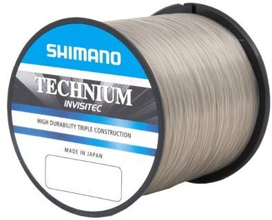 Shimano Technium Invisitec carp fishing line, monofilament line, 0.35 mm, 12 kg, 823 m, Grey