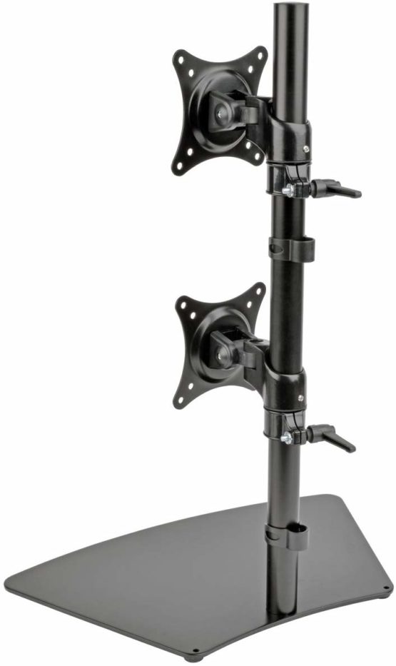 Tripp Lite Dual Vertical Desk Mount Monitor Stand Swivel Tilt Rotate 15-27 Inch (DDR1527SDC) - Image 3