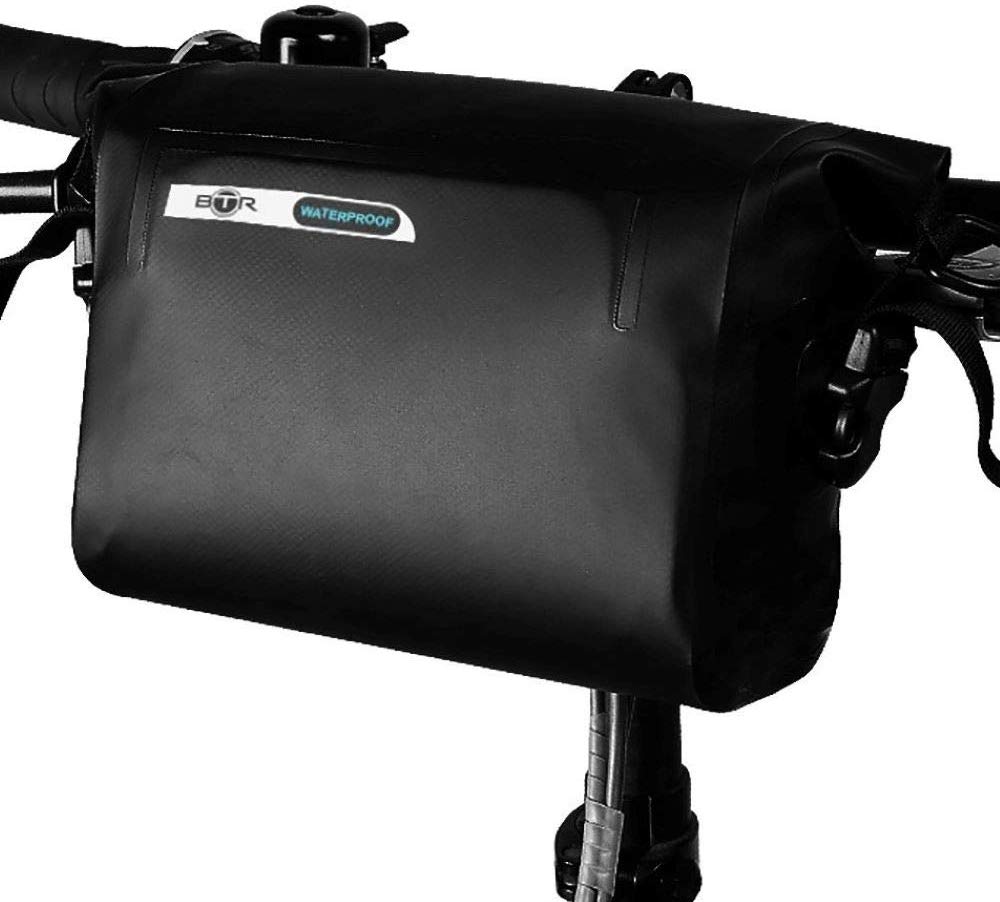BTR All Weather Waterproof Handlebar Dry Bike Bag with Detachable Strap