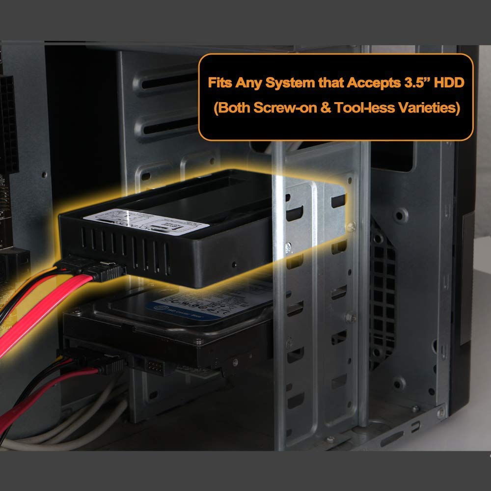 ICY Dock EZConvert Lite MB882SP-1S-3B 2.5-Inch. to 3.5- Inch. ATA SSD/HDD Converter / Mounting Kit, black - Image 4