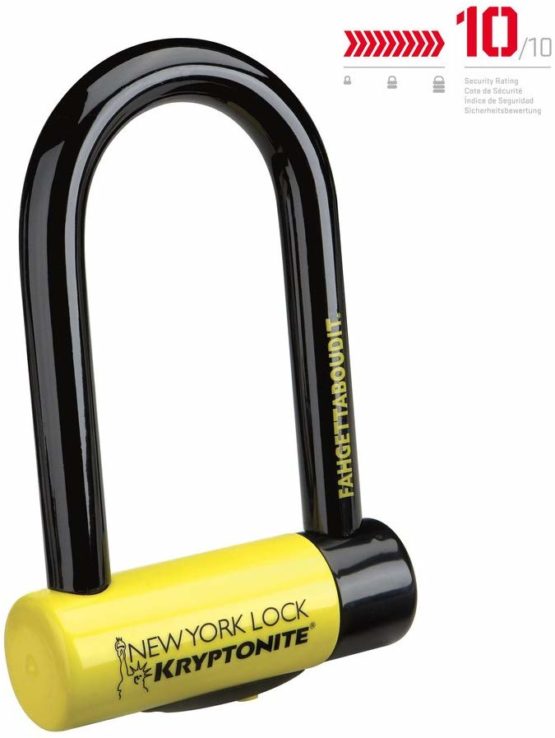 Kryptonite New York FAHGETTABOUDIT Lock - Yellow, Mini