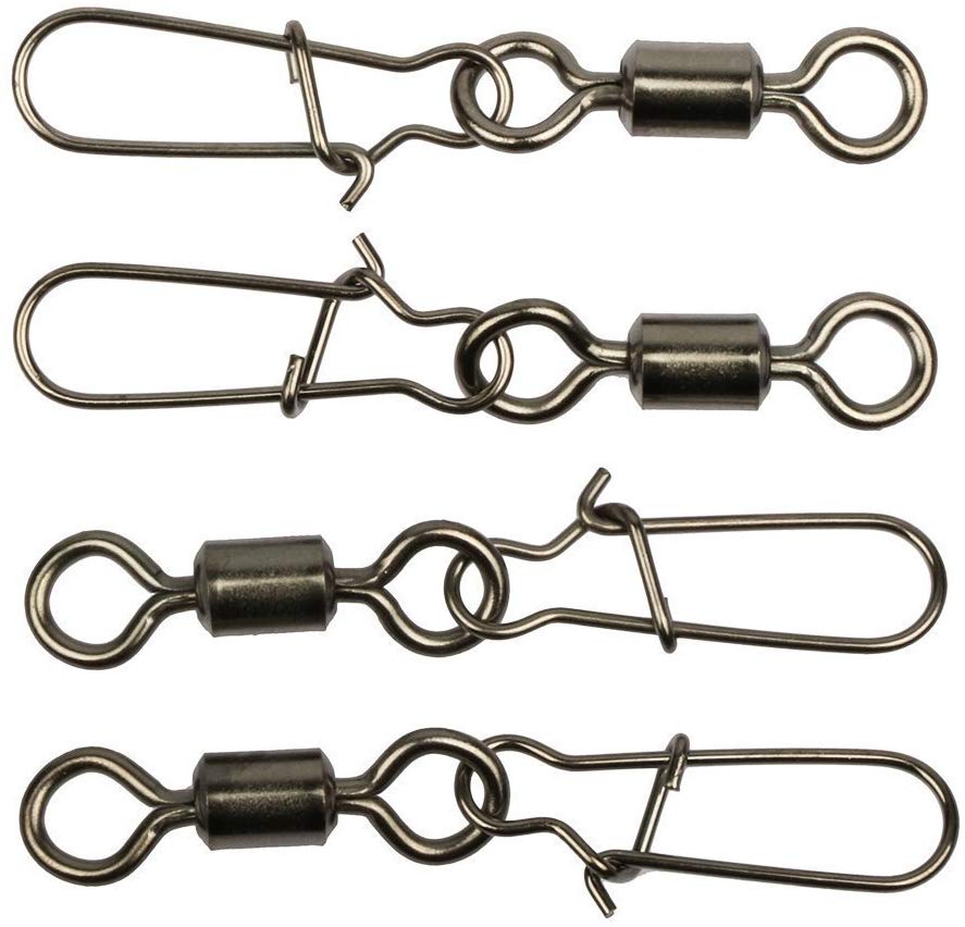 210pcs Rolling Fishing Swivel With Duo-Lock Snaps High-strength Fishing Swivels with Nice Snaps Fishing Tackle Kit (100% Copper+Stainless Steel) - Image 2