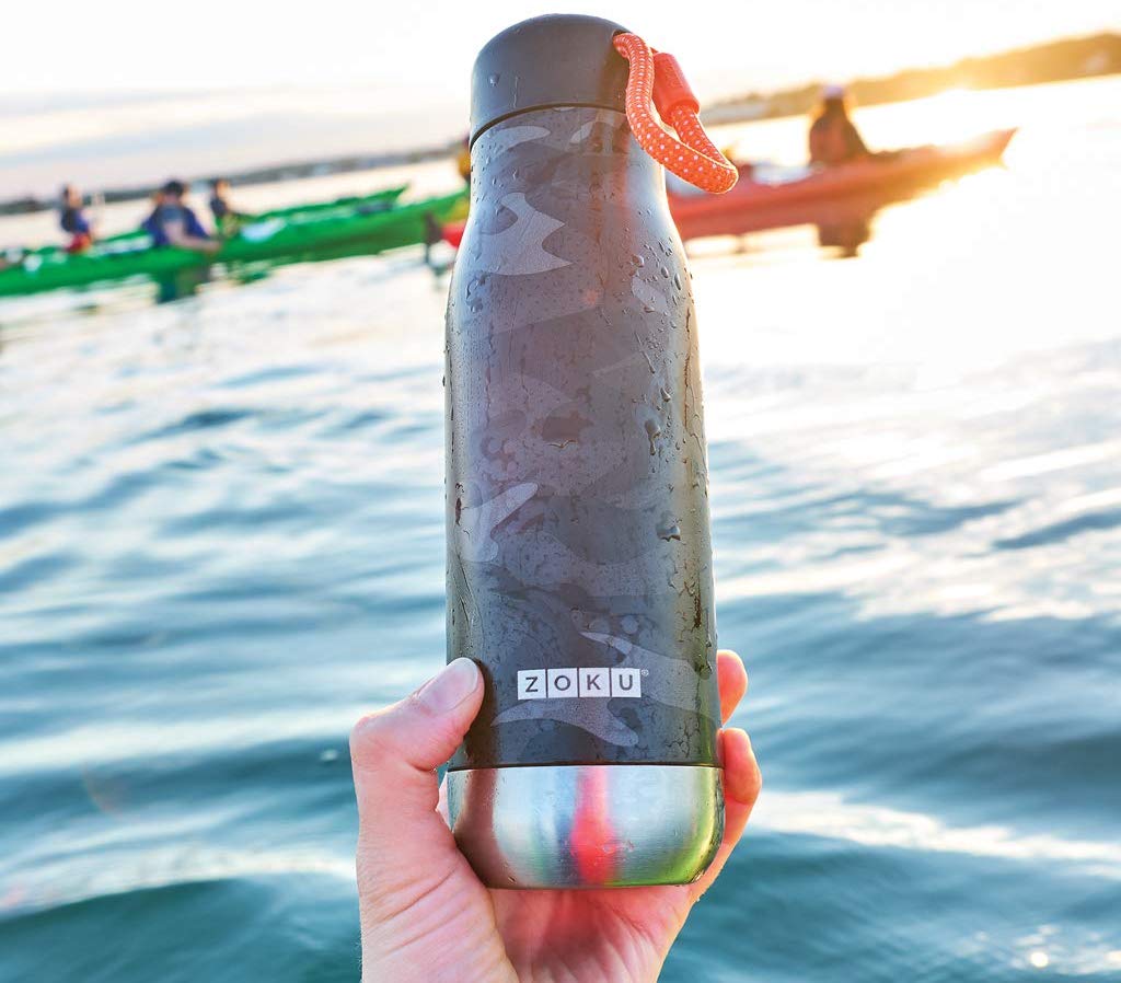 Zoku 18oz/500ml Black Camo Vacuum Insulated SS Bottle, ZK142, 532 ml - Image 2