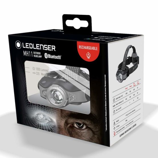 Ledlenser MH11 Outdoor Headlamp Customized App Up to 1000 Lumens Multicolor LED Anti-Glare Focusing with Battery - Image 4