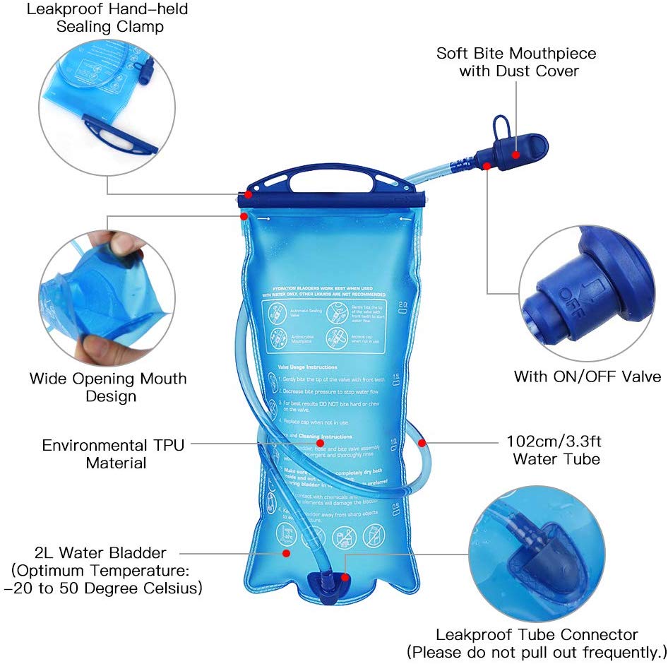 Lixada Lightweight Hydration Backpack 5L Running Backpack Hydration Backpack Waterproof and Breathable Large Capacity Outdoor Riding Backpack Lightweight for Running - Image 3