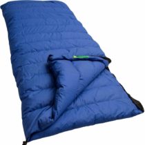 Lowland Outdoor® Companion CC Extra Wide Down Sleeping Bag, Blue, 220 x 100 cm