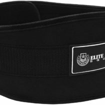 Elite Body Squad Weight Lifting Belt Pro Quality Neoprene Back Support Belt With Speed Grip Strip Closure And Stainless Steel Hook And Loop Design - 6” Wide Soft Feel Padding Guarantee + FREE EBOOK