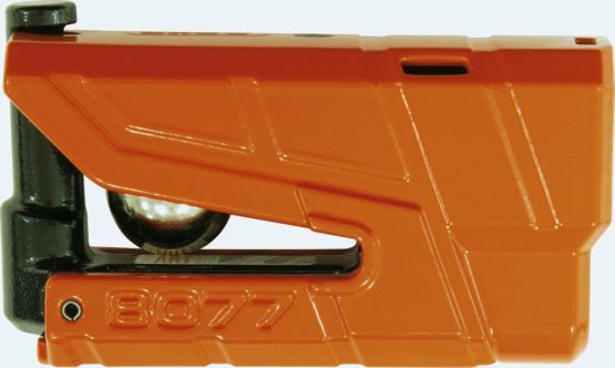 ABUS 8077 2.0 SRA-approved Motorcycle Alarm Disc Lock, Orange