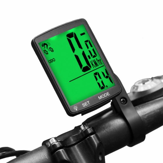Dricar Bike Computer Wireless Waterproof Cycling Computer Multifunctional Bicycle Speedometer Odometer with Large Backlight LCD Display for Tracking Distance Speed Time