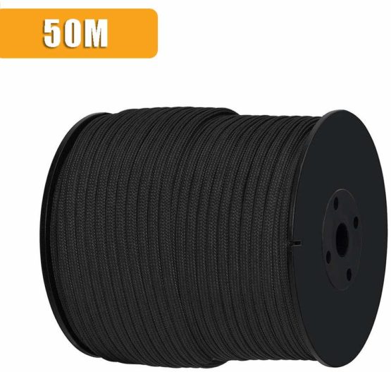 Brotree 550 Paracord 7 Strand Nylon Parachute Cord Outdoor Survival Rope - 550lb Breaking Strength (Standard, Reflective) - Image 3