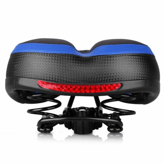 VOANZO Bike Seat Bicycle Saddle, Soft Wide Bike Saddle Bicycle Seat Cushion for MTB Road Gel Comfort Hybrid Cyclists - blue - Image 3