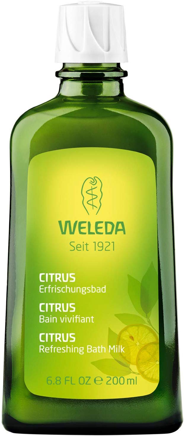 Weleda Citrus Refreshing Bath Milk 200ml, Yellow, 200 ml (Pack of 1)