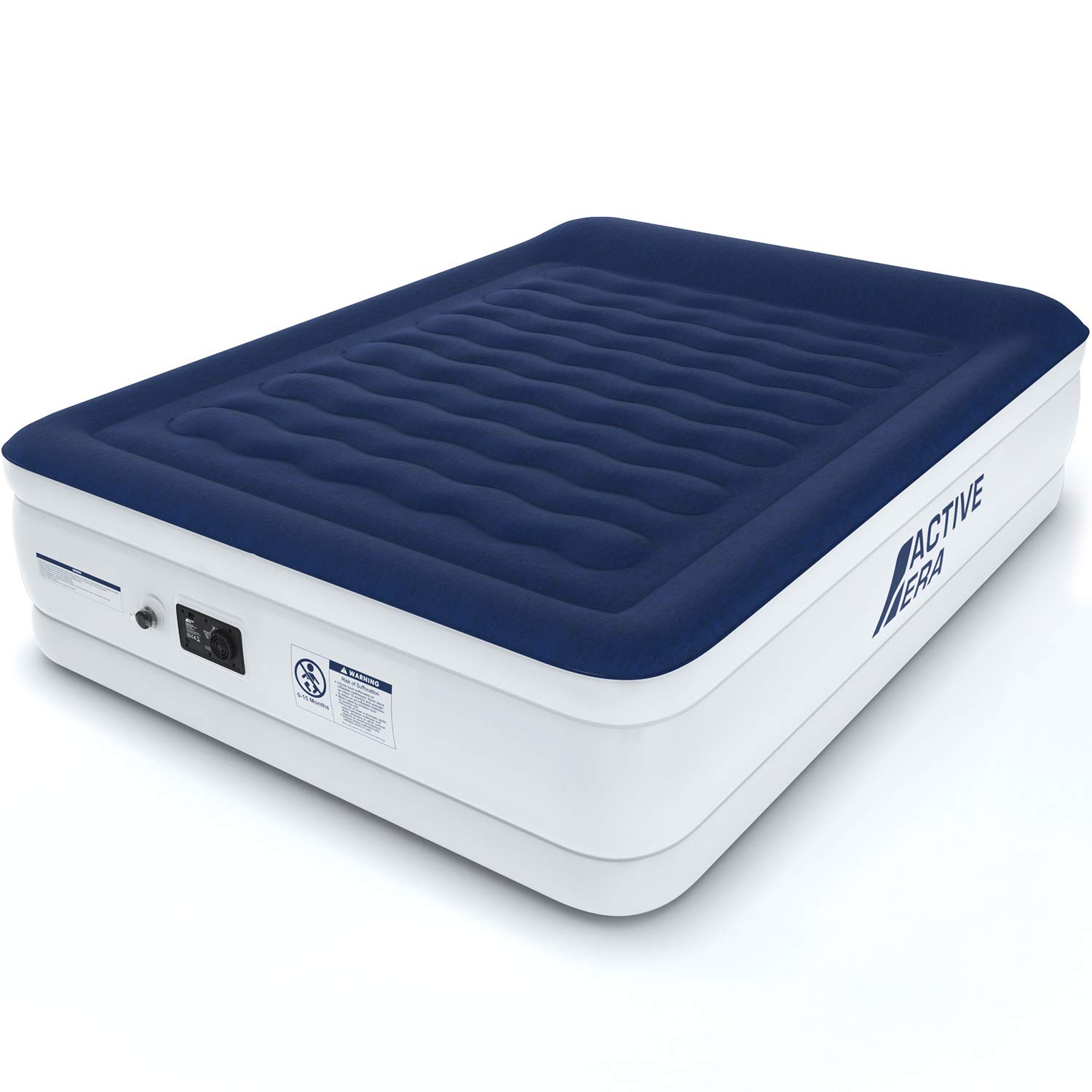 Active Era Luxury King Inflatable Mattress, White, XL King (200×150×36.5cm)