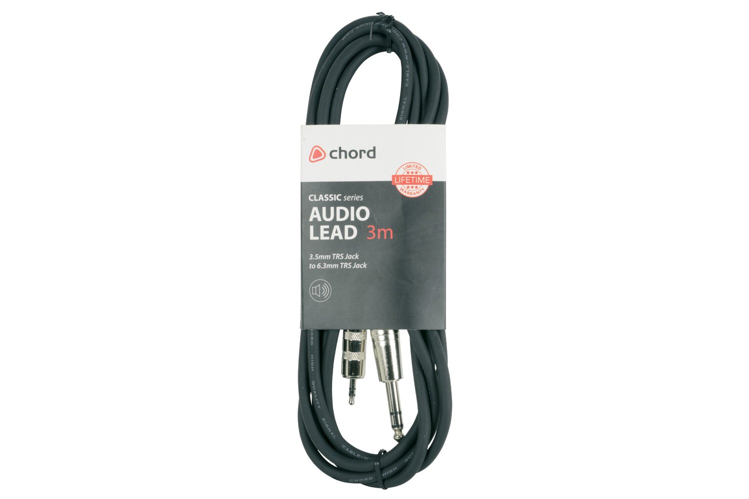 Classic 3.5mm Jack to 6.3mm Jack Leads, Copper, 3 METRE - Image 2