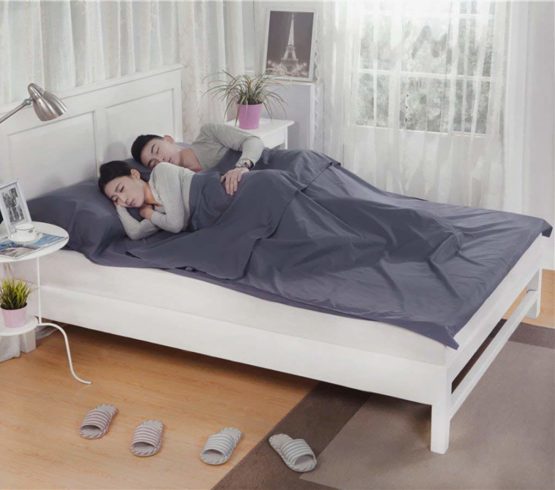 Quality Double Sleeping Bag Liner Healthcare Sleep Sack with Carry Pouch Univeral For Travel Hotel | Business Trip | Camping - Image 2