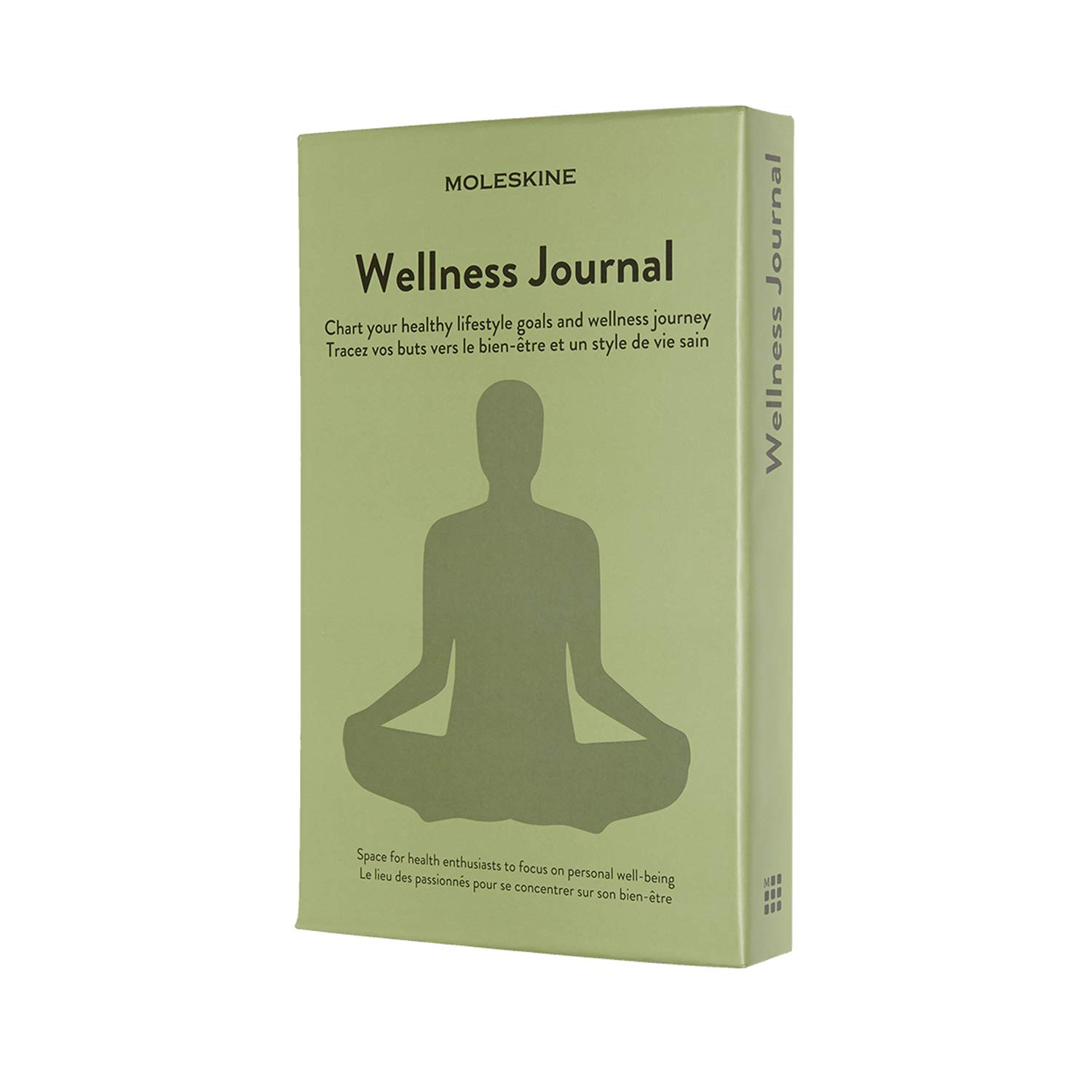 Moleskine, Wellness Journal, Theme Notebook, Hardcover Notebook to Track Your Health and Fitness Goals, Large Size 13 x 21 cm