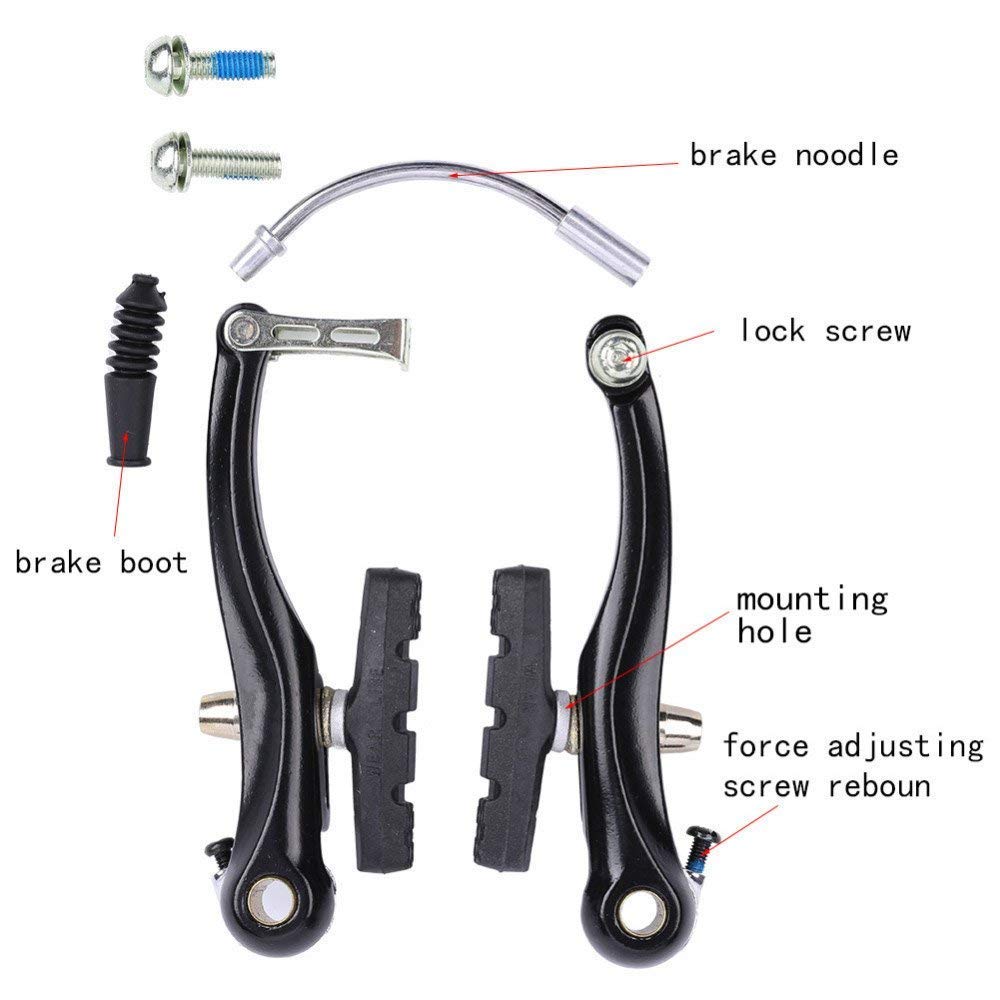 CYSKY Bike Brakes Set 1 Pair Universal V Brake Front Rear Set Mountain Bike Brake Caliper Replacement for Most Bicycle Road Bike - Image 3