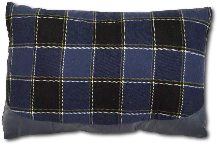 Outdoorer camping cushion, blue check, light, small packsack, travel pillow - Image 4
