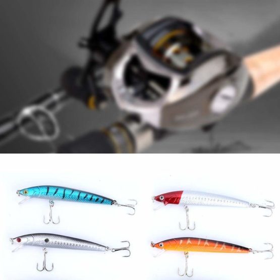 Zerone 10Pcs Fishing Lure Kits Hook for Minnow Gig Trout Pike River Fishing Diving Lures Artificial Tackle - Image 2