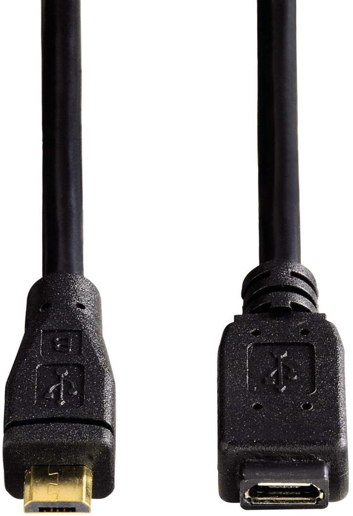 Hama Extension Cable Micro USB 2.0 0.75 m Black - Image 2