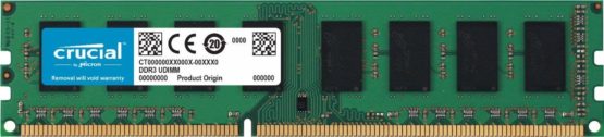 Crucial CT102464BD186D 8 GB (DDR3L, 1866 MT/s, PC3L-14900, DIMM, 240-Pin) Memory