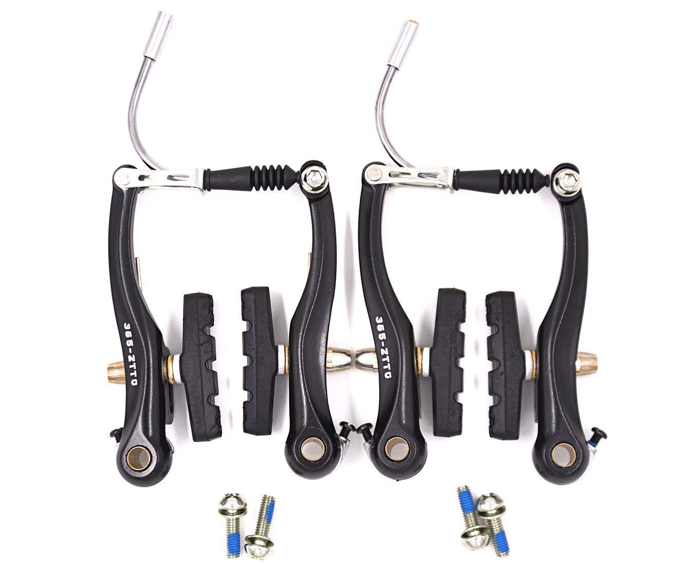 CYSKY Bike Brakes Set 1 Pair Universal V Brake Front Rear Set Mountain Bike Brake Caliper Replacement for Most Bicycle Road Bike