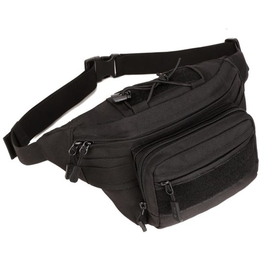 HUNTVP Tactical Waist Bag Molle Fanny Pack Bumbag Hip Running Bag Bum bags for Men Women Hiking Camping Running Dog Walking Travel Outdoors