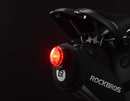 ROCKBROS Bike Saddle Bag Bike Seat Bag Bicycle Seat Bag Cycling Seat Pack Under Seat Pouch Mini Saddle Bag MTB Route Bike Strap Quick Release Black - Image 4
