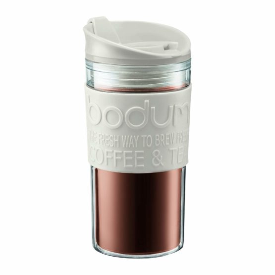 Bodum Medium 12-Ounce Travel Mug, White