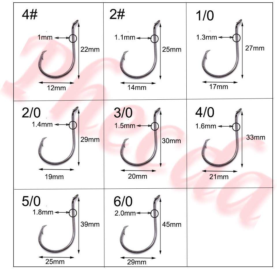 150pcs/Box Octopus Fishing Hooks Set Barbed Sport Circle Hooks Sea Fishing Terminal Tackle Hooks Size 1/0~6/0 (150pcs/box 7384 sport circle hooks) - Image 2