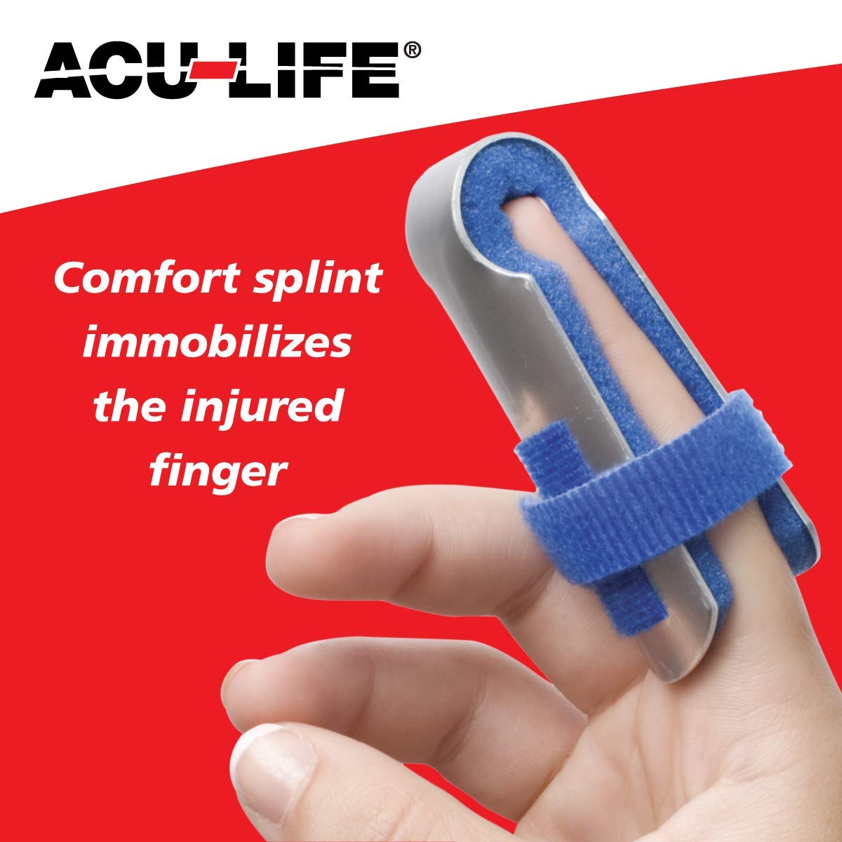 ACULife Finger Splint Kit, 3in1 Finger Immobiliser Kit, Includes