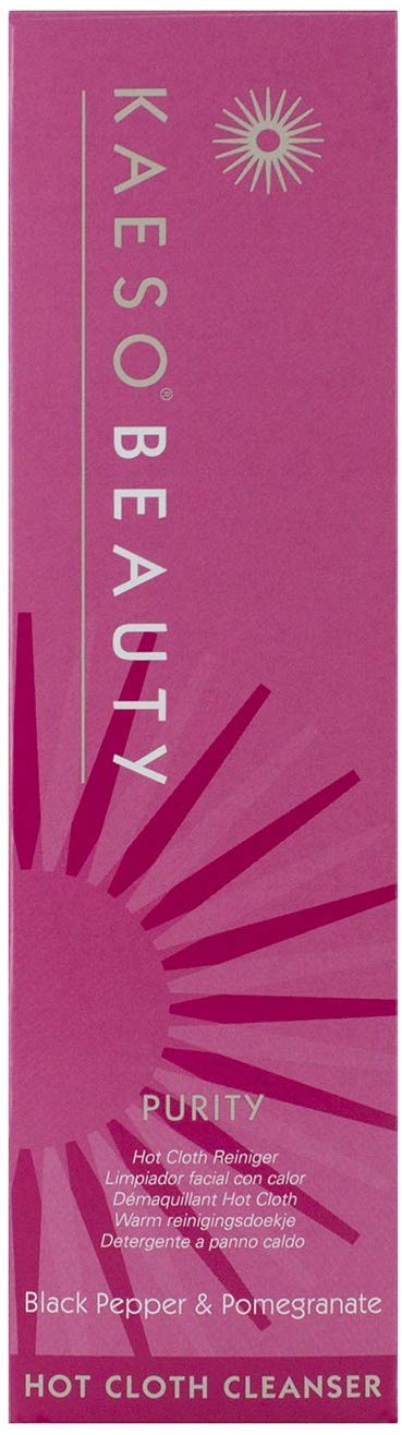 Kaeso Hot Cloth Cleanser 195ml, Black Pepper & Pomegranate Face and Neck Cleanser, Deep Cleansing & Nourishing Facial Wash
