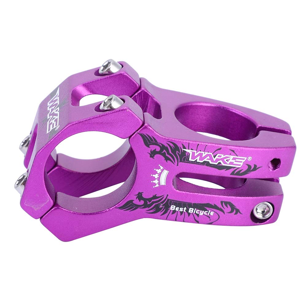 Purple MTB 31 8 Stem Stem MTB Stem 31.8 mm Aluminium Alloy Bicycle Handlebar Rod Mountain Road Bicycle Handlebar Rod (Purple)