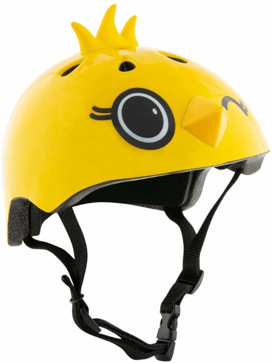 HUDORA Kiki & Knocker Children's Bicycle Helmet Size 51-53 Yellow & Grey